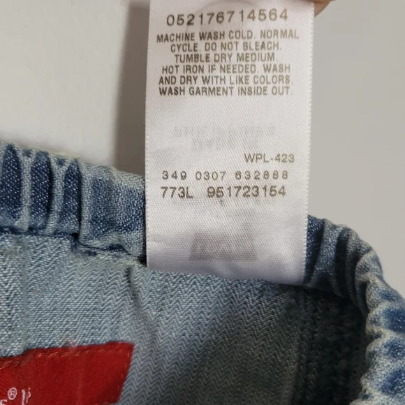 Y2K Levi's Strapless Cotton Denim Button Down Midi Length Dress - Picture 5 of 15